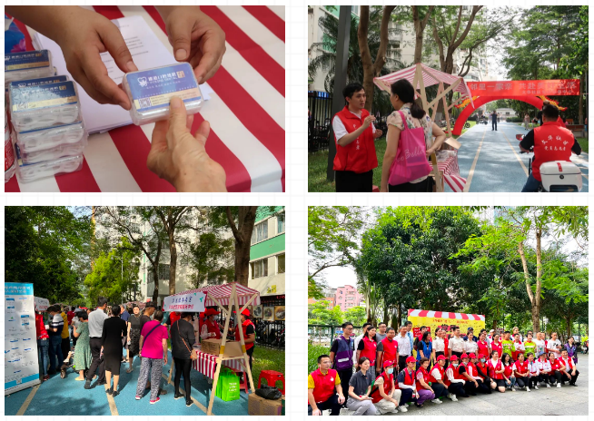 Aerial photo of the Vickong team at the Party Founding Festival in Luohu District, Shenzhen